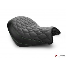 LUIMOTO (HEX-DIAMOND) Rider Seat Cover for the KAWASAKI VULCAN S (2015+)